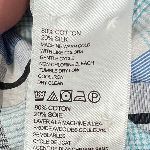 Tommy Bahama Men’s S Cotton Silk Blend Plaid Button Down Shirt Preppy Resort Dad - Picture 8 of 12